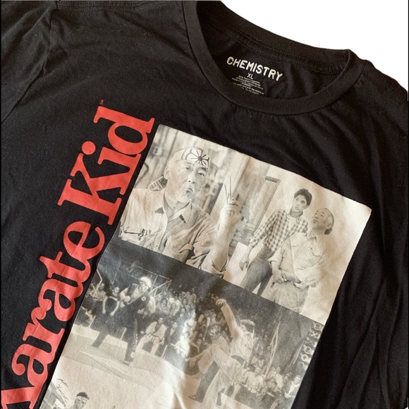 New CHEMISTRY The Karate Kid Long Sleeve Black Tee Shirt Mens XL - Picture 3 of 8